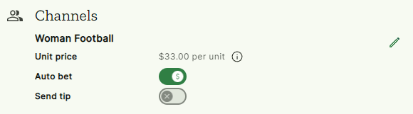 seção de configurações gerais