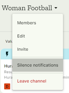 silence notifications